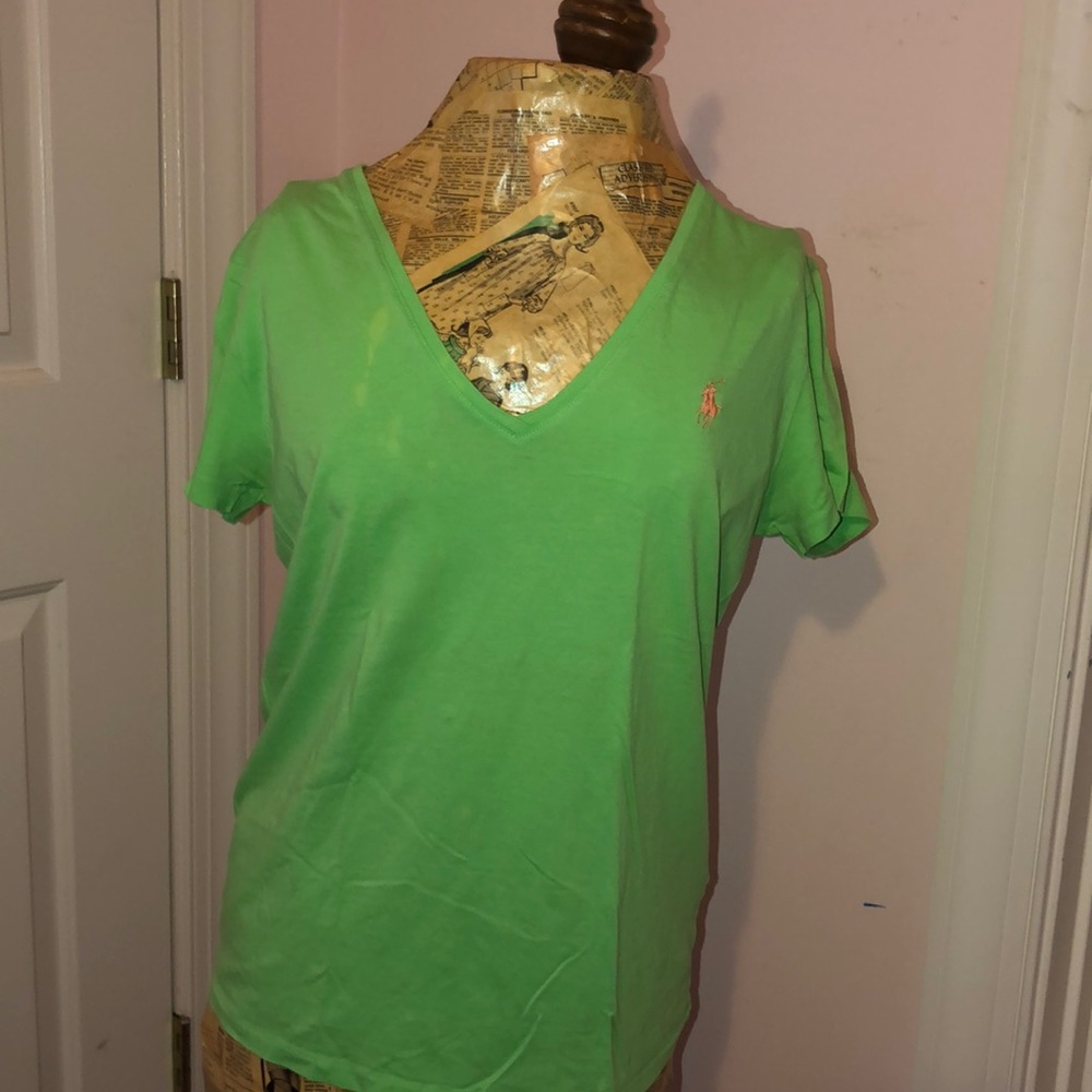 Green polo t-shirt